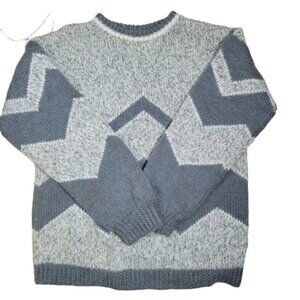 Wool blend winter knit sweater Oversize